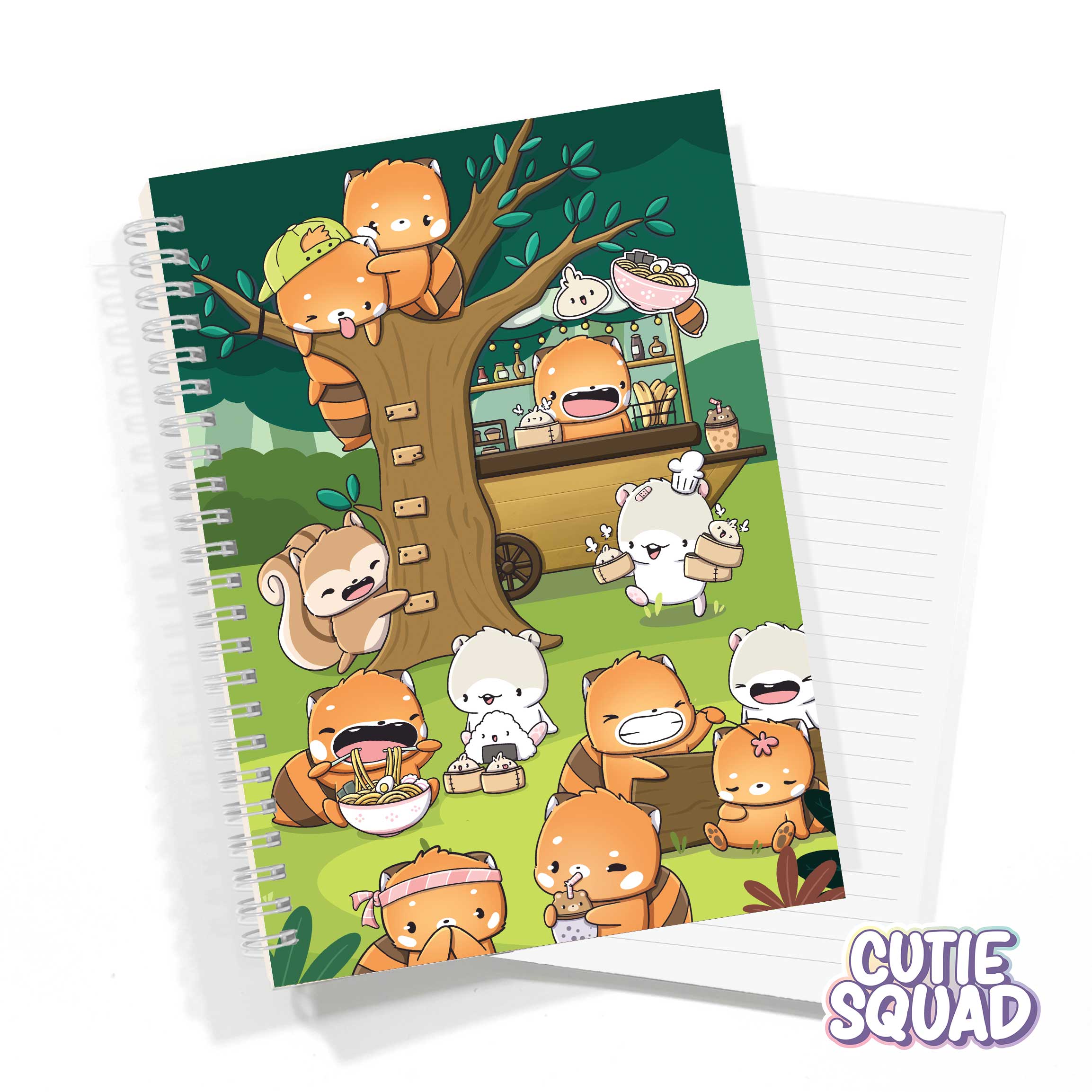 CutieSquad Red Panda Foodies Notebook A5 - 