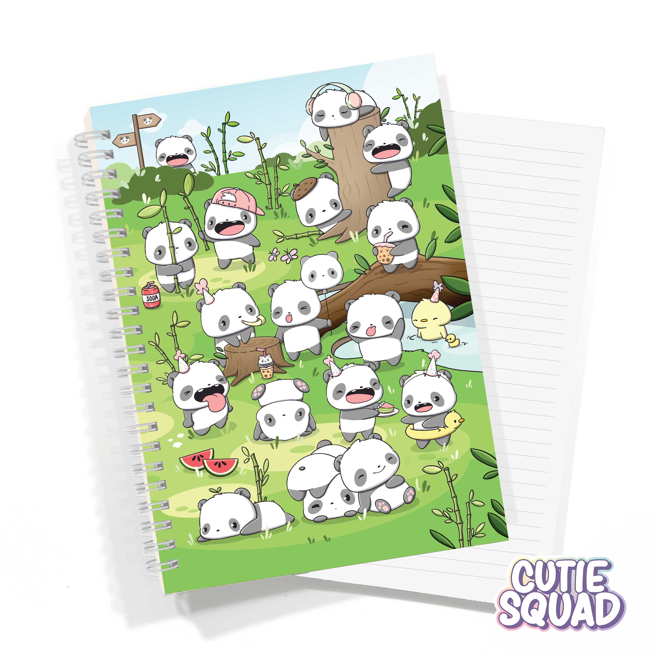 CutieSquad Panda Forest Notebook A5 - 