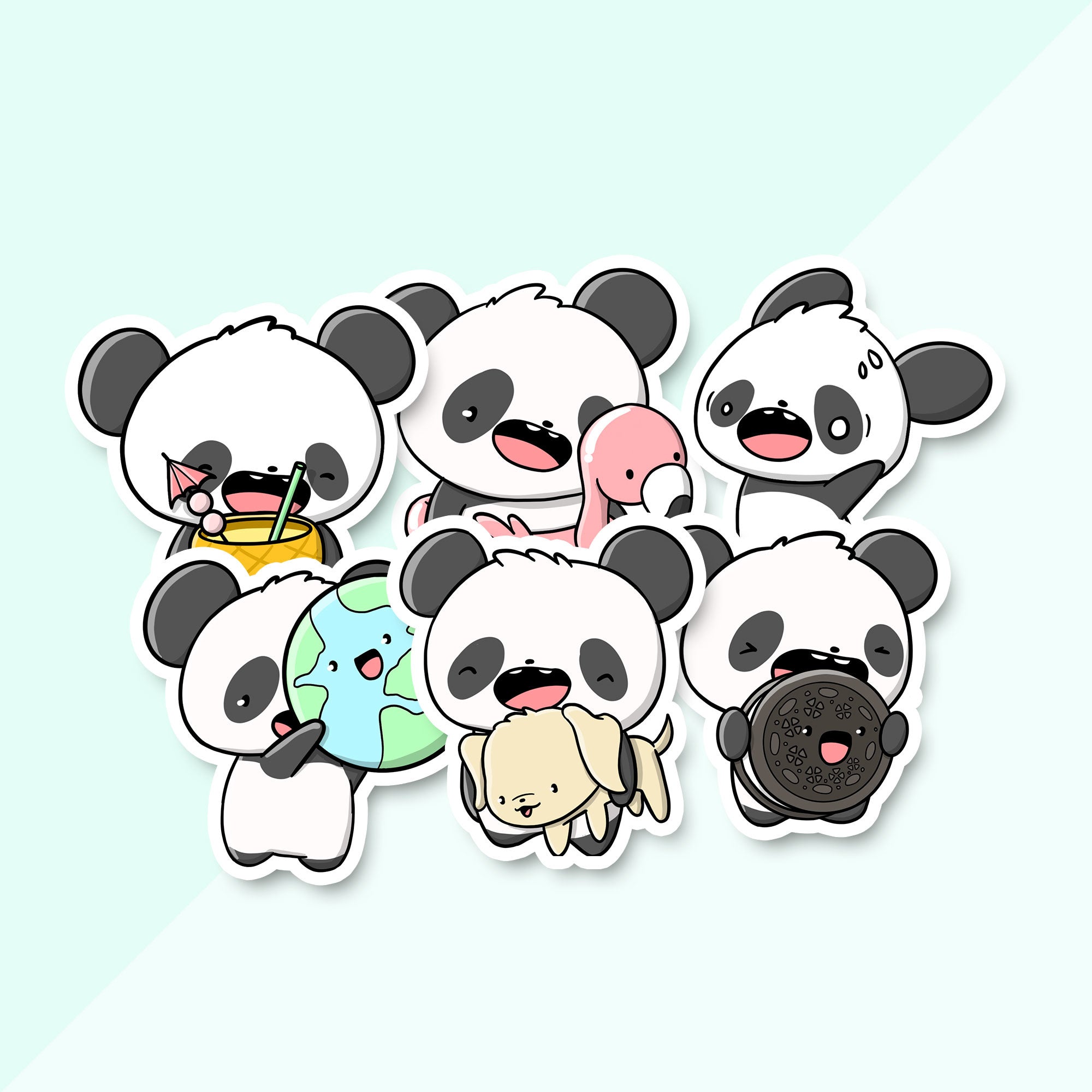 CutieSquad Stickerset - June Pandas (LIMITED!)