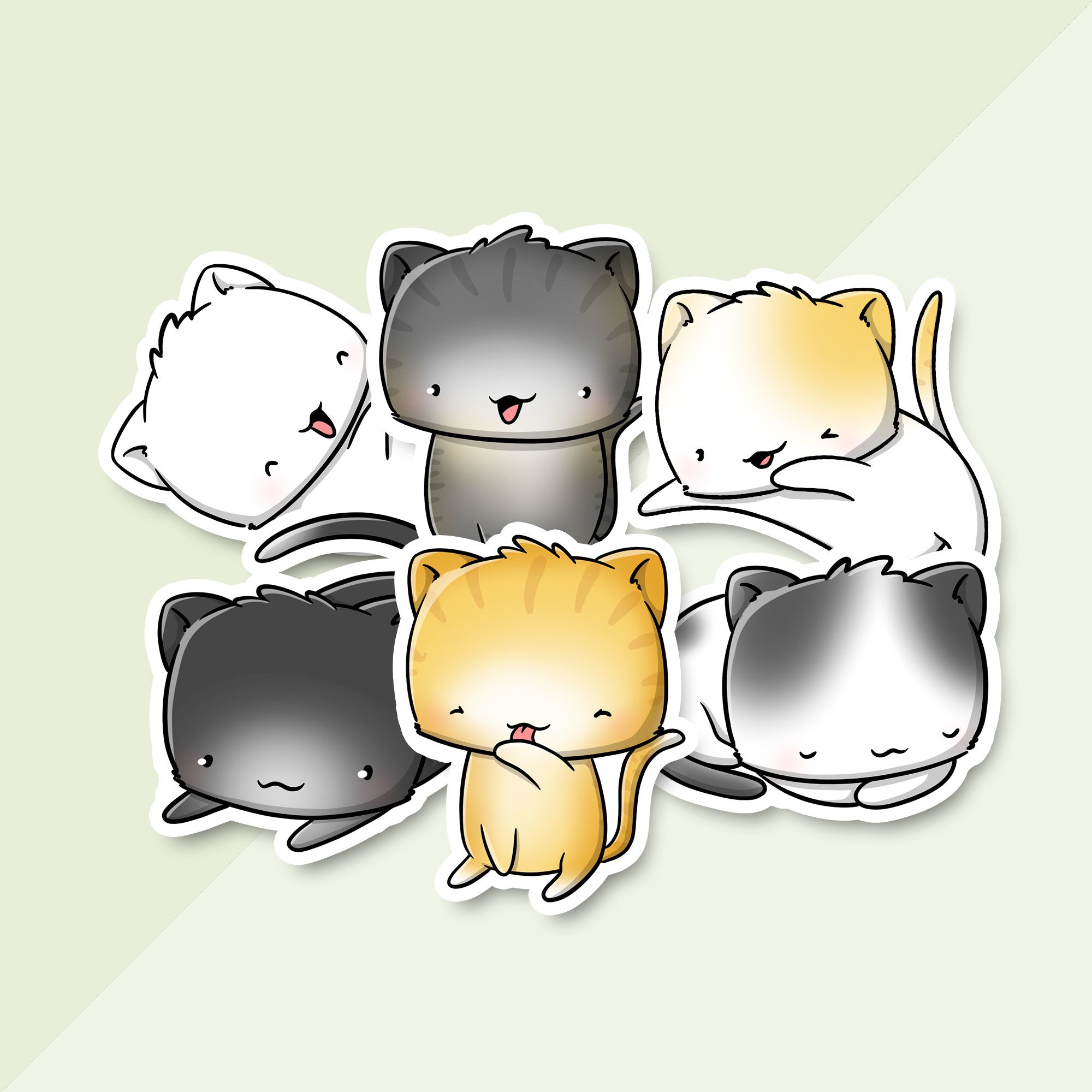 CutieSquad Stickerset - Kawaii cats