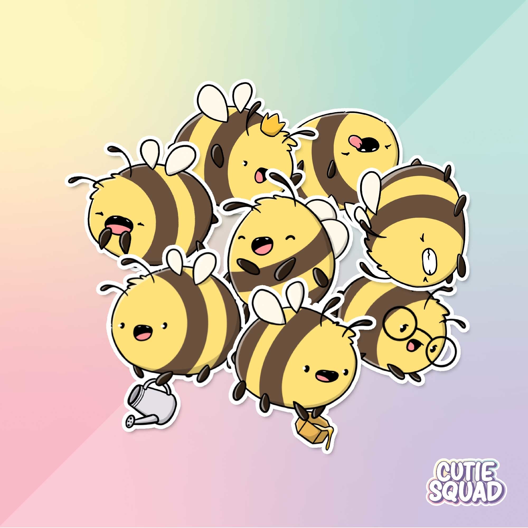 CutieSquad Stickerset Happy Bees - 