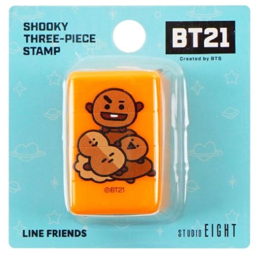 BT21 Driedelige stempel - SHOOKY