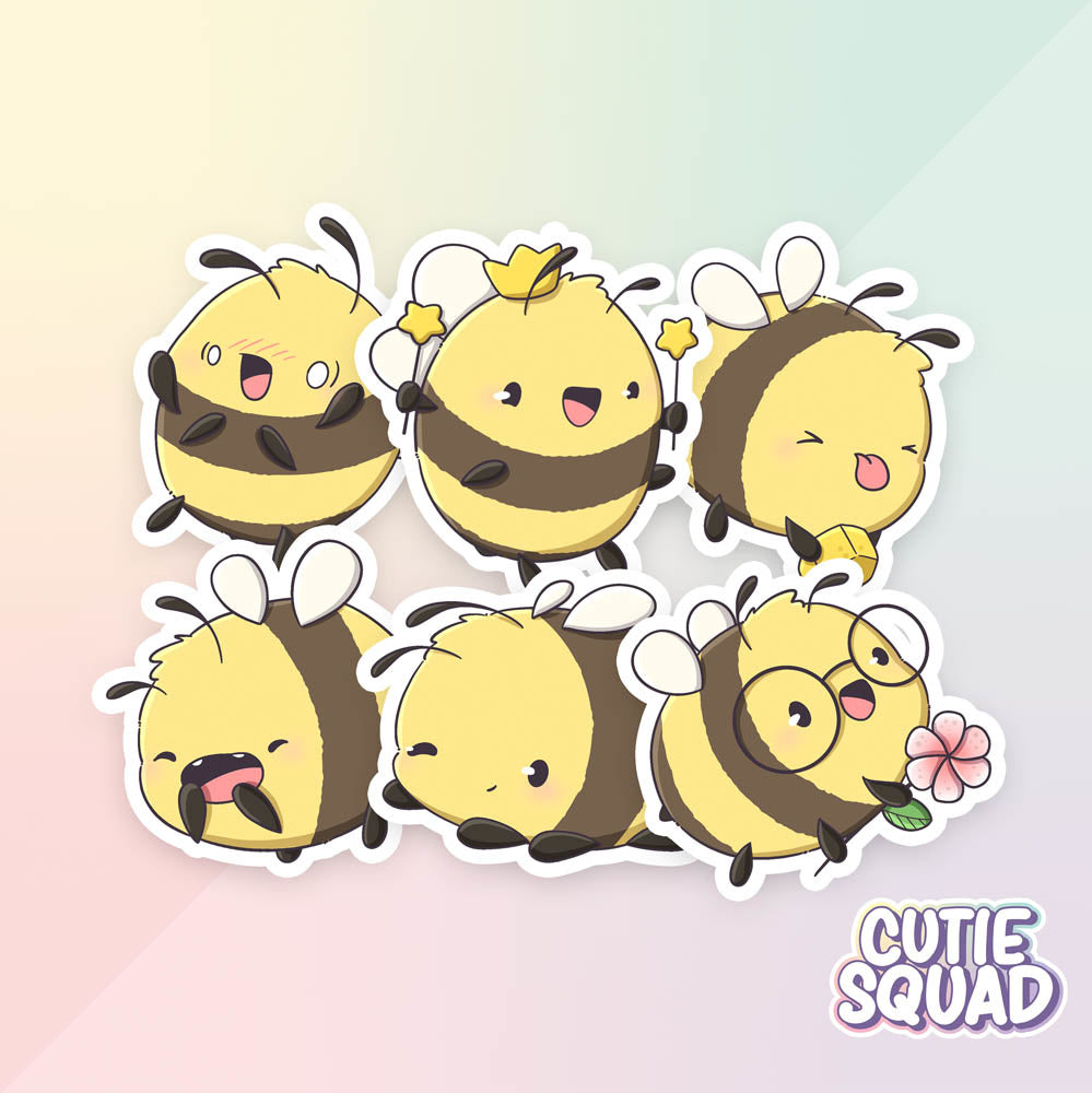 CutieSquad Stickerset Happy Bees II - 