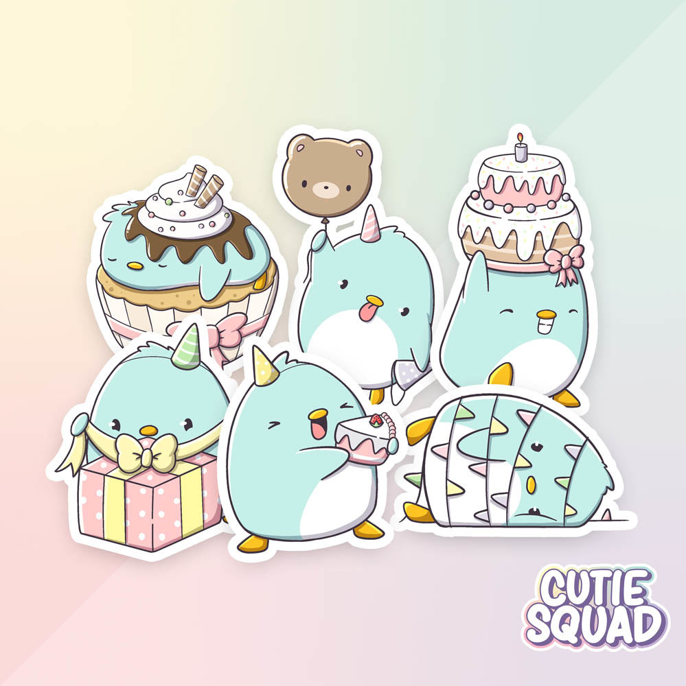 CutieSquad Stickerset Ray's Birthday - 