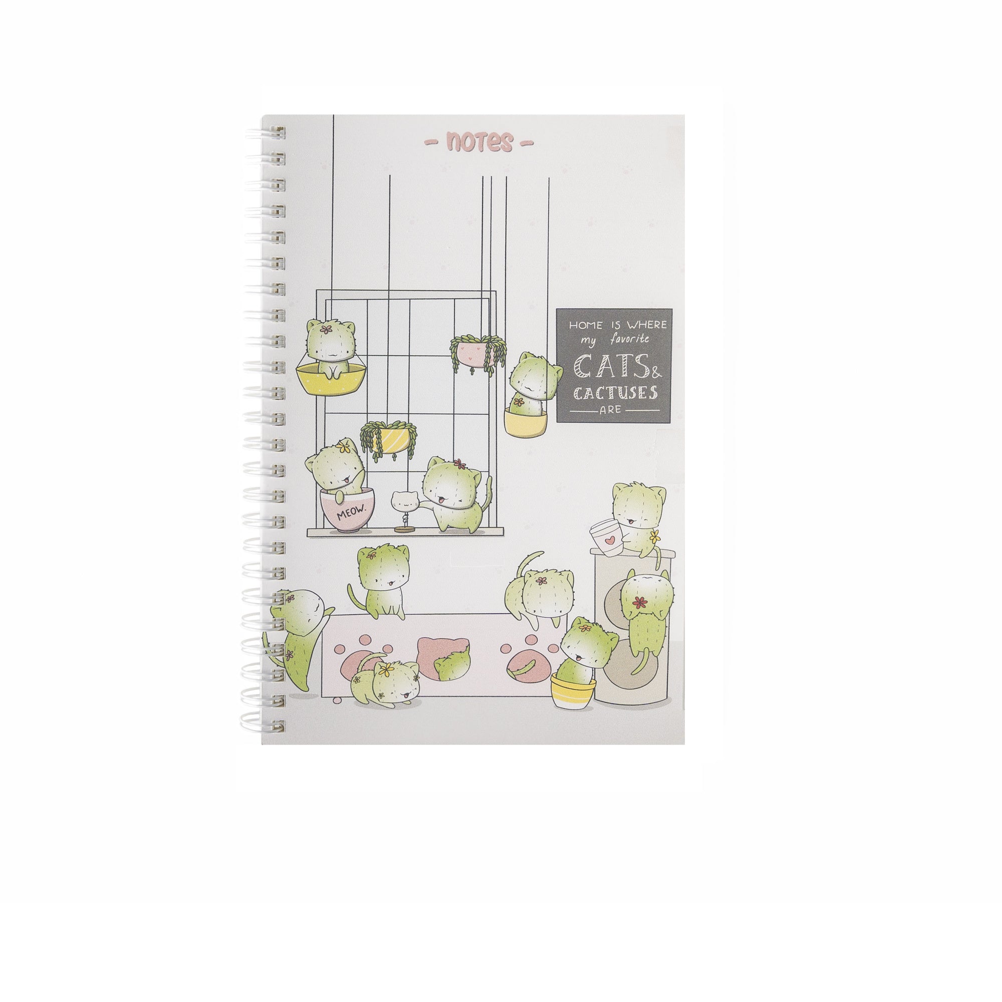 CutieSquad A5 Notebook - Cactus Cats