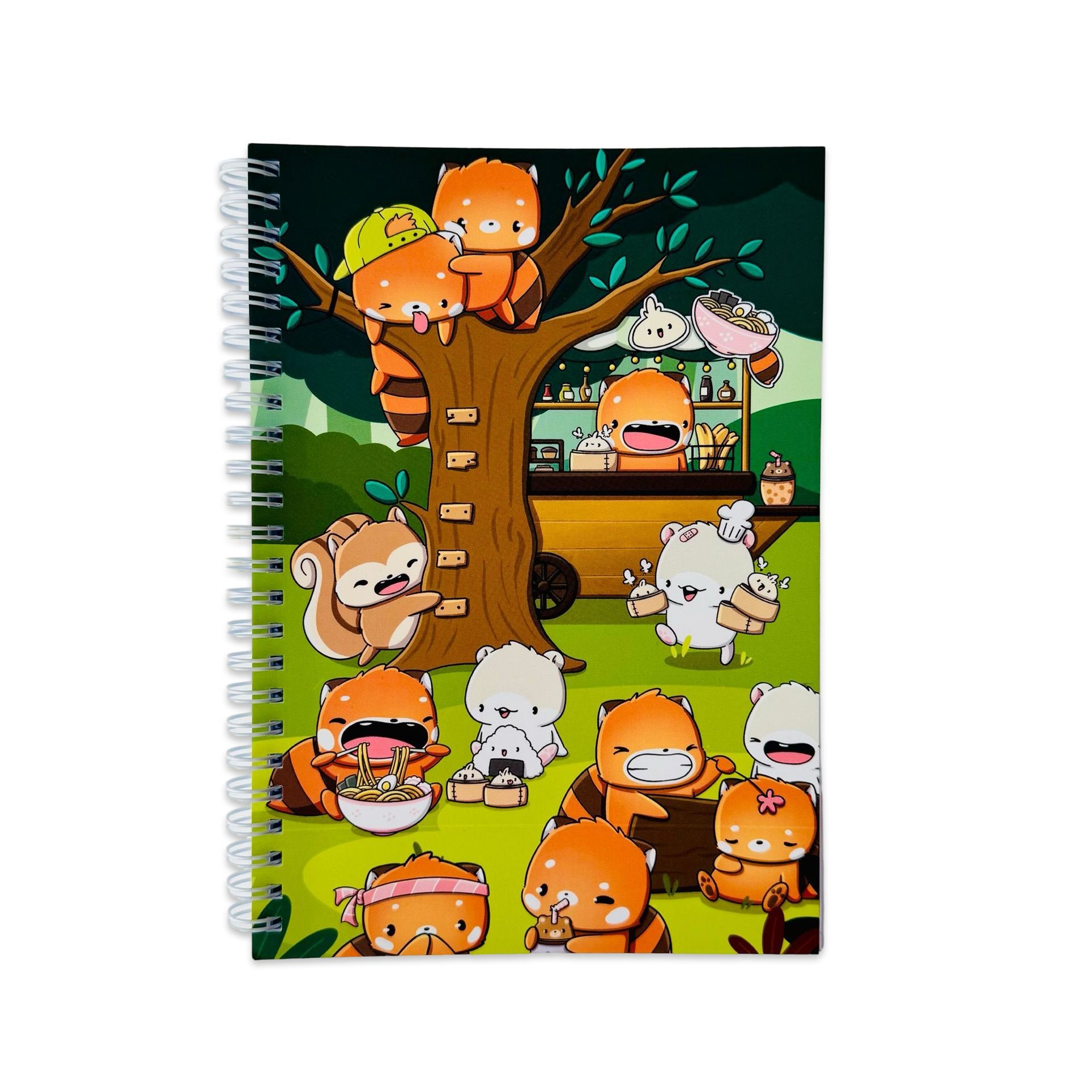 CutieSquad A5 Bullet Journal - Red Panda Foodies
