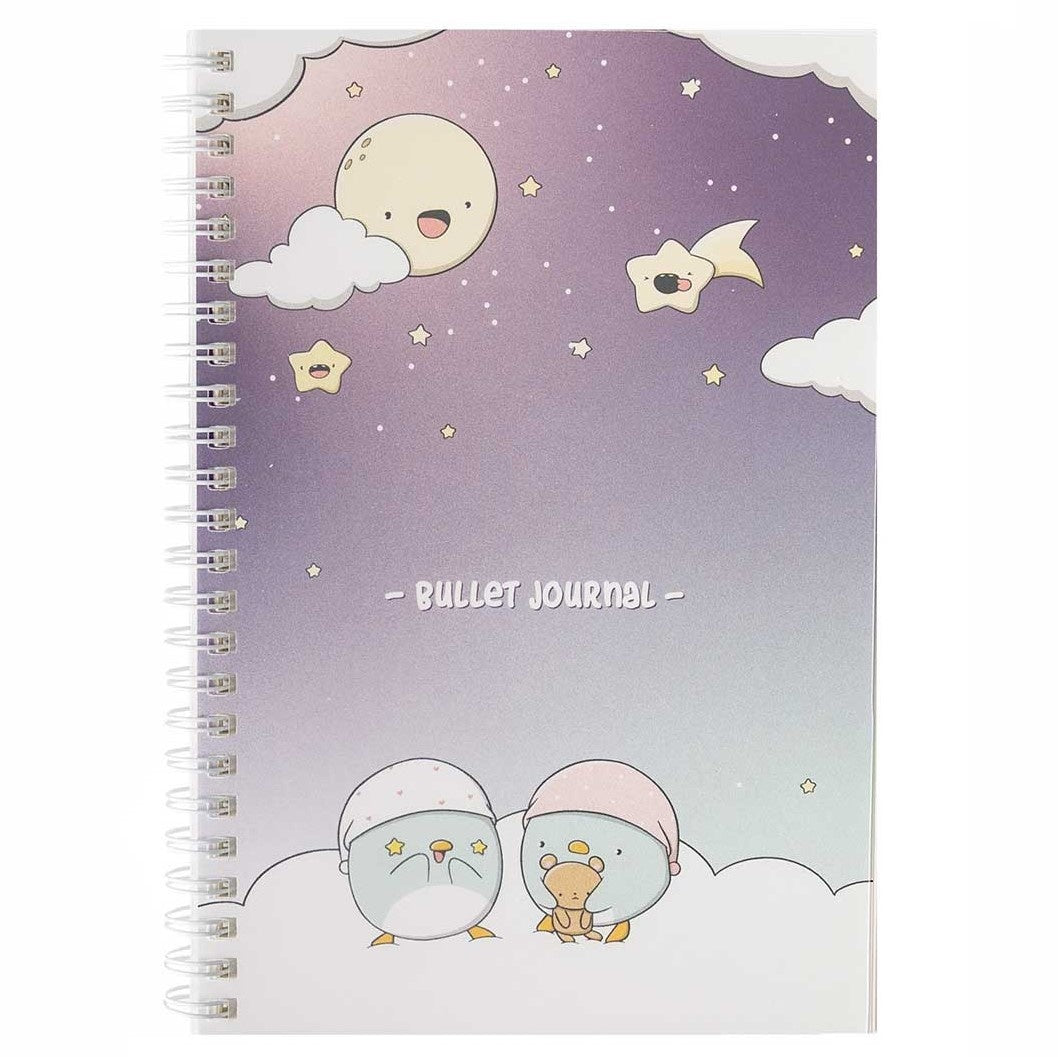 CutieSquad A5 Bullet Journal - Sleepy Penguins