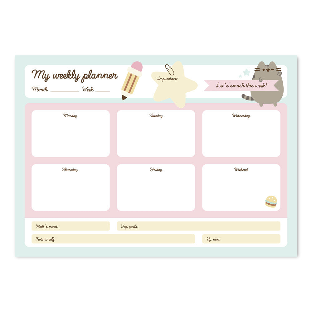 Pusheen Weekplanner - Foodie Collection
