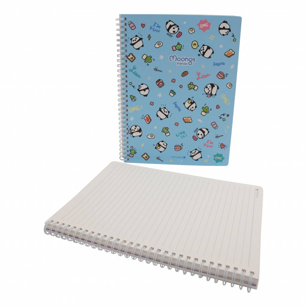 Moongs panda large notebook - blauw