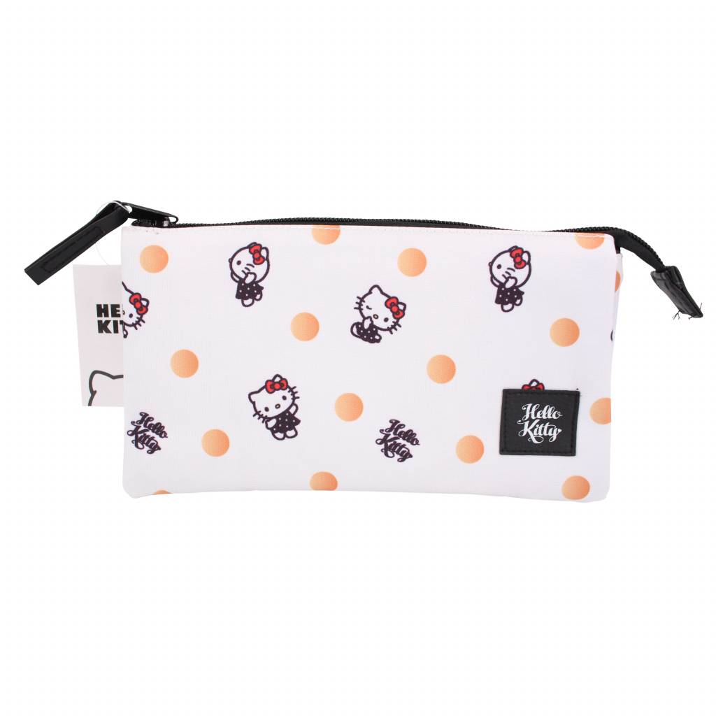 Hello Kitty drievoudige etui - Polka Dots