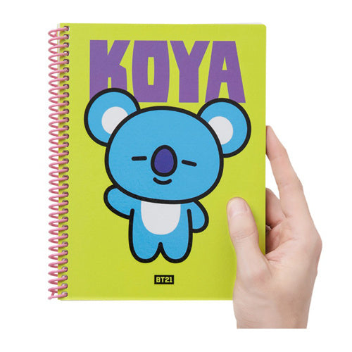 BT21 Heart A5 Spring Notebook - KOYA