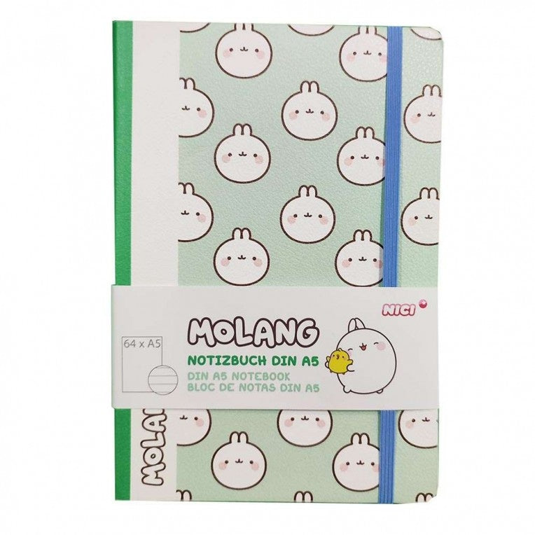 Molang hardcover A5 notebook lijntjes
