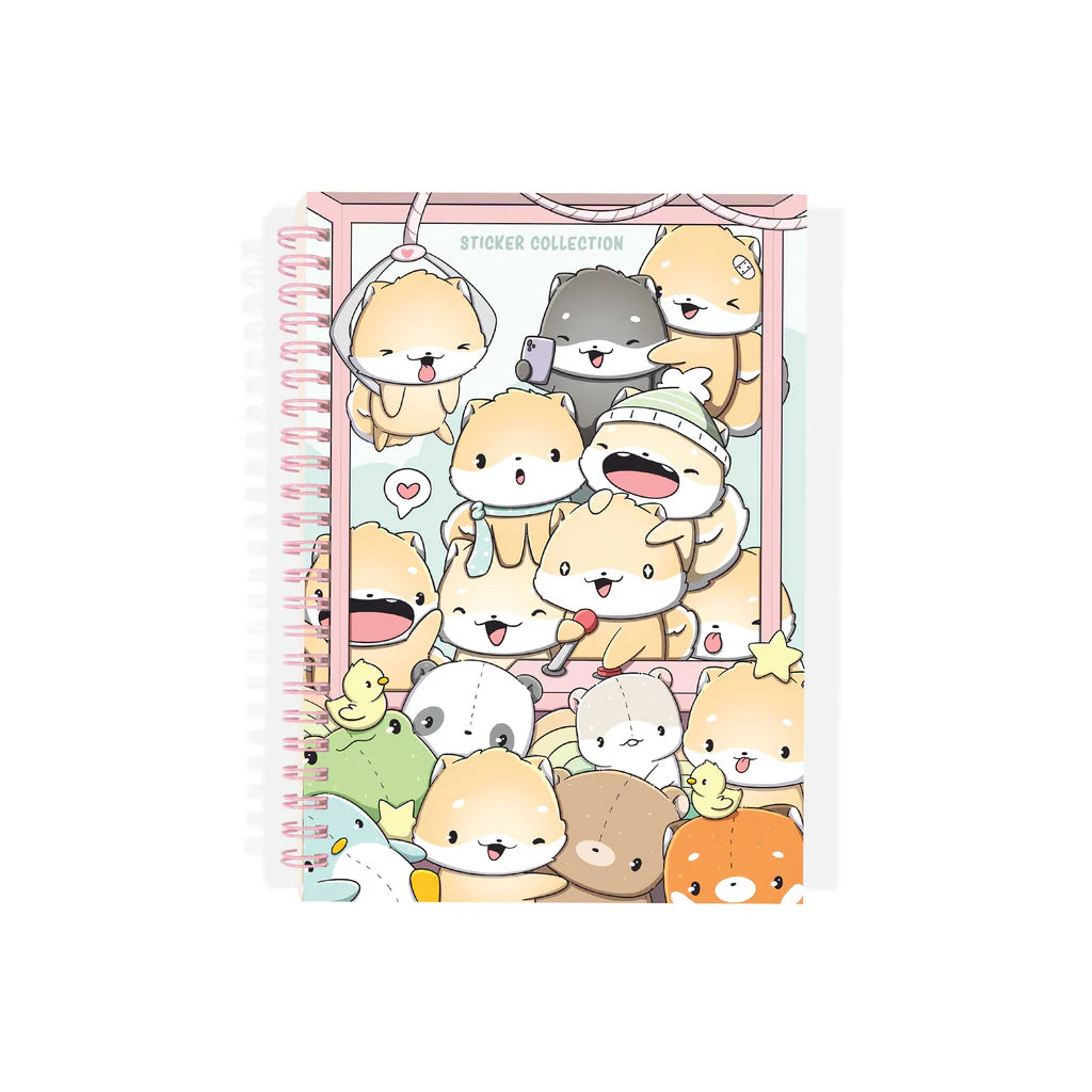 CutieSquad Stickerboek A5 - Shiba Clawmachine