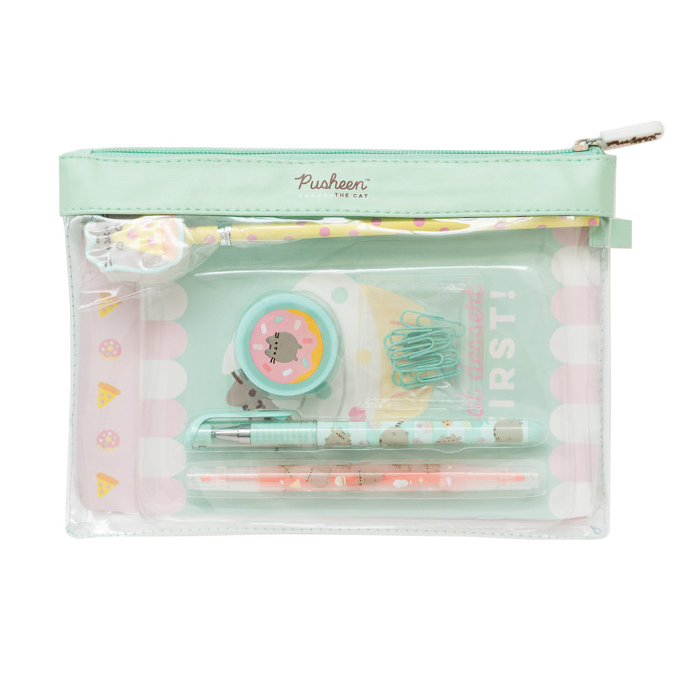 Pusheen stationery set - Mintgroen