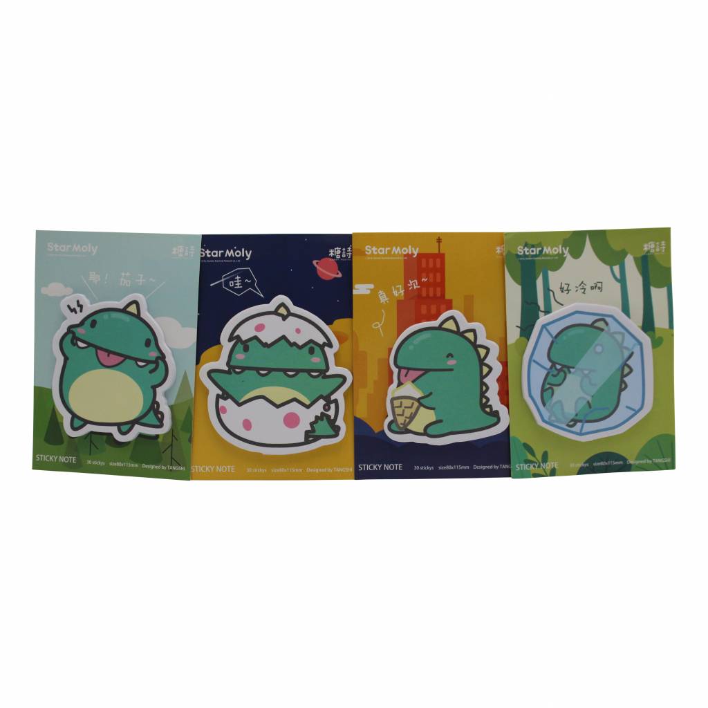 - Dino sticky notes
