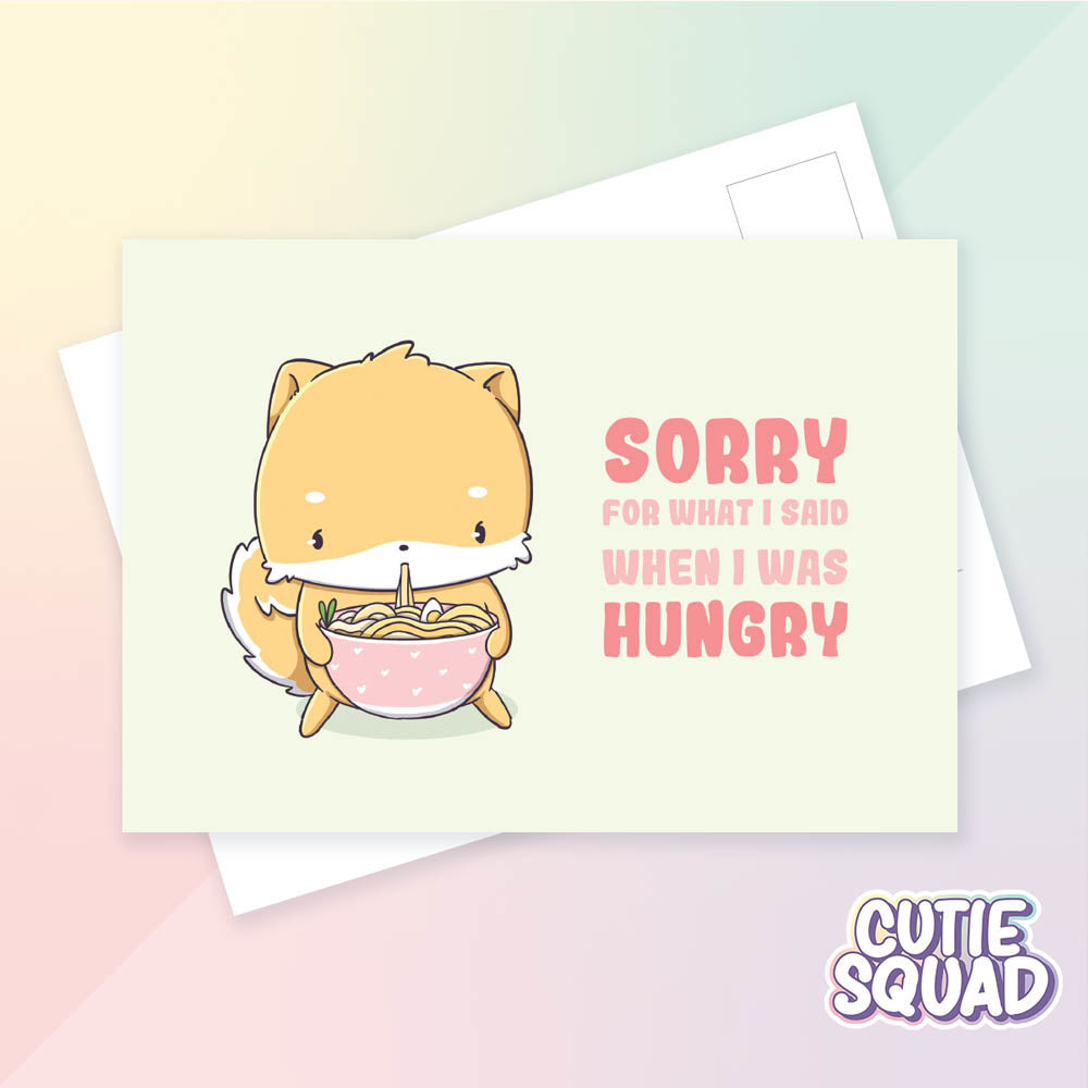 CutieSquad Ansichtkaart Sorry for what I said - 