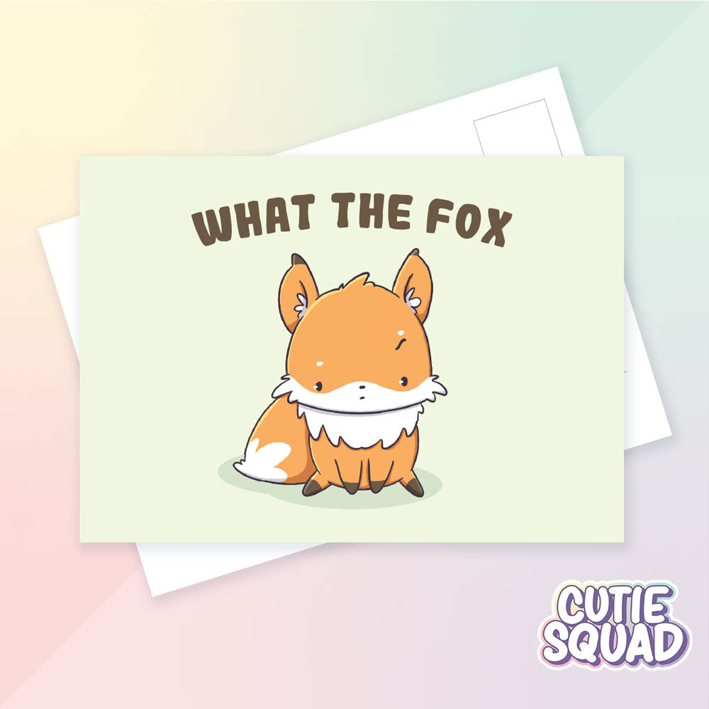 CutieSquad Ansichtkaart What the fox - 