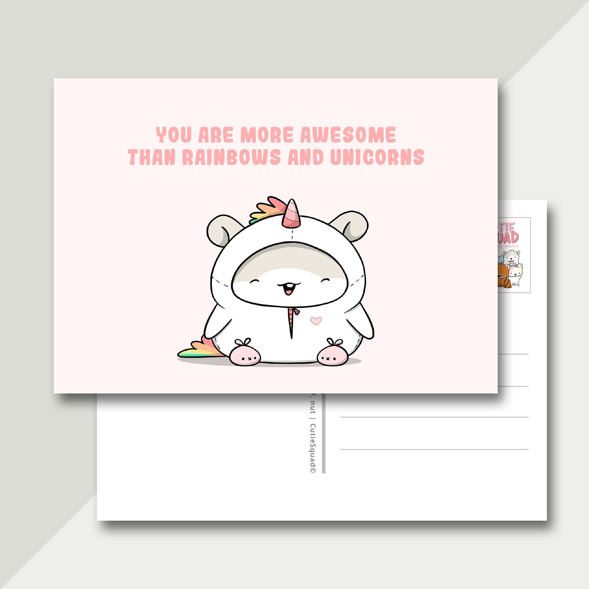 CutieSquad Ansichtkaart Rainbows & Unicorns (LIMITED!) - 