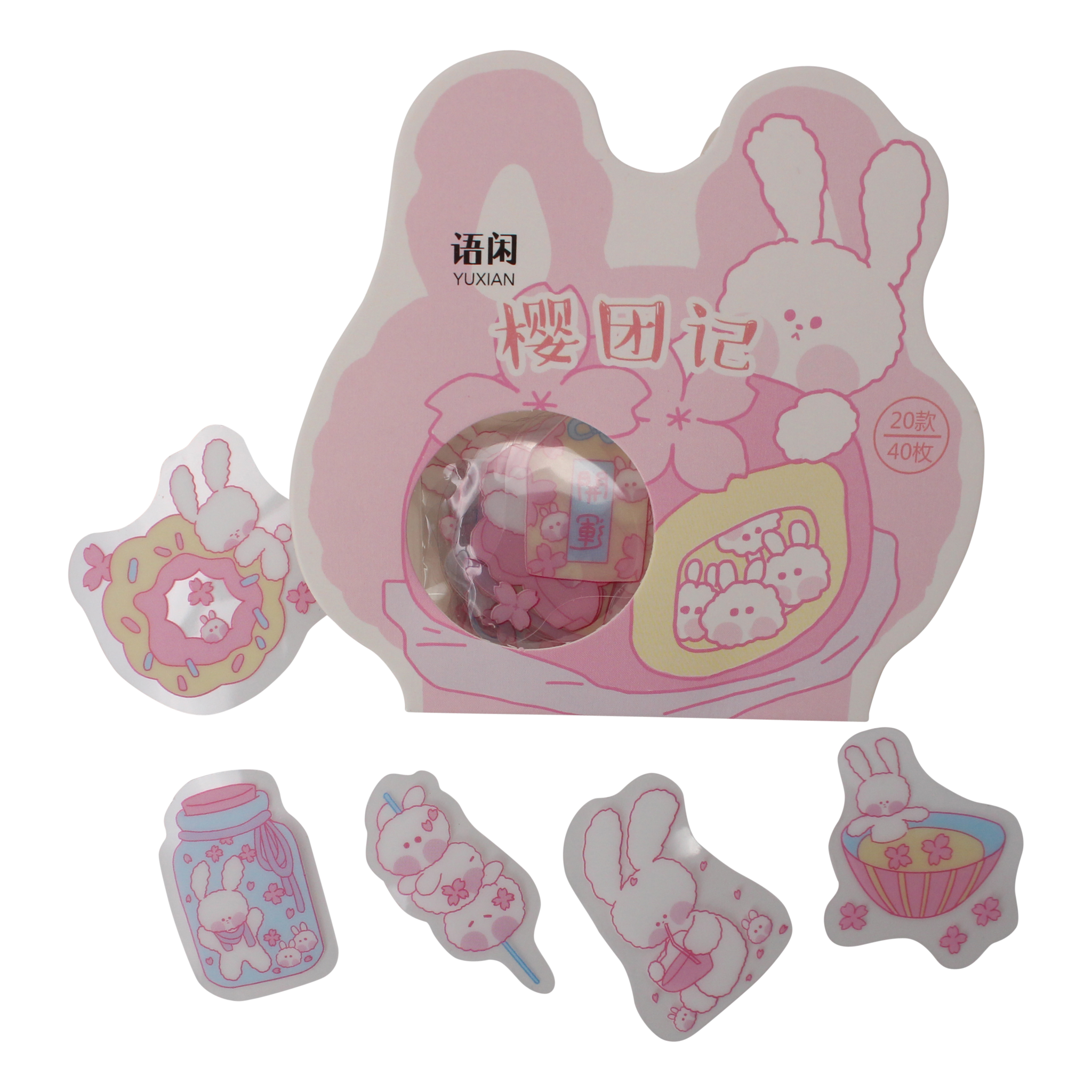 - Kawaii Bunny stickers (diverse)