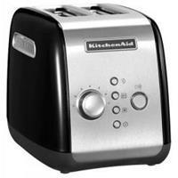 KitchenAid Toaster 5KMT221EOB ONYX BLACK met opzethouder voor broodjes en sandwichtang