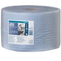 Tork Multifunctionele papieren doekjes, sterk, hybride kwaliteit, 2-laags, blauw, VE = 1 rol, 1500 vellen/rol