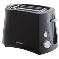 Cloer 3310 sw - 2-slice toaster 825W black 3310 sw