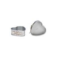 Patisse Springform tin heart Silvertop 20 cm Silver grey Stainless steel