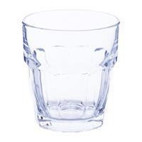 Bormioli Rocco Tumbler-Glas »Rock Bar«, Glas, Trinkglas Wasserglas Saftglas 270ml Glas transparent 6 Stück