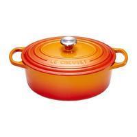 LE CREUSET GMBH Bräter "Signature" oval, Ø 29 cm, ofenrot, ofenrot