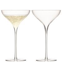 LSA L.S.A. avoy Champagne Glas 250 ml Set van 2 Stuks - Glas - Transparant