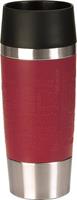 emsa Isolierbecher TRAVEL MUG, 0,36 L., Manschette rot