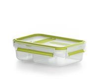 emsa Yoghurt-Box CLIP & GO, 0,6 Liter, transparent / grün