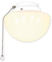 CasaFan 1S WE HALVE BOL Lamp voor plafondventilator Opaalglas (glanzend)