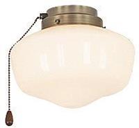 CasaFan 1 MA Schoolhouse Lamp voor plafondventilator Opaalglas (glanzend)