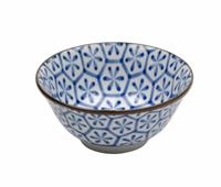 Blauw/Wit Kom - Mixed bowls - 15 x 6.8cm 450ml