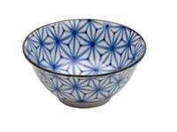 Blauw/Wit Kom - Mixed bowls - 15 x 6 x 8cm 450ml