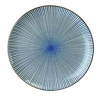 Tokyo Design Studio Blau / Weißer Teller - Sendan Tokusa - 15,5 x 2,5 cm