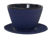 Tokyo Design Studio Blaue Teetasse mit Untersetzer - 7 x 5,5 cm 120 ml