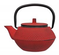 Tokyo Design Studio Rote Teekanne aus Gusseisen - Gusseisen - 13,5 x 11,5 x 8,5 cm 350 ml