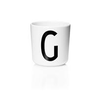 Design Letters - Personal Melamine Cup G - White (20201000G)
