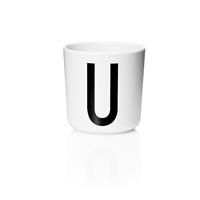 designletters Design Letters - Personal Melamine Cup U - White (20201000U)