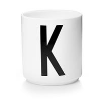 designletters Design Letters - Personal Porcelain Cup K - White