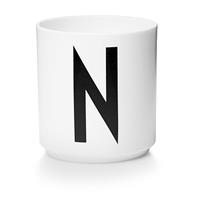 designletters Design Letters - Personal Porcelain Cup N - White