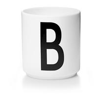 designletters Design Letters - Personal Porcelain Cup B - White