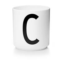 designletters Design Letters - Personal Porcelain Cup C- White (10201000C)