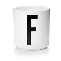 designletters Design Letters - Personal Porcelain Cup F - White