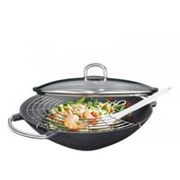 Küchenprofi - Gietijzeren wok-set Premium - 36cm - Küchenprofi