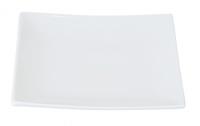 Tokyo Design Studio Weißer quadratischer Teller - Weiße Serie - 20,5 x 20,5 cm