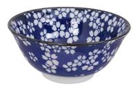 Blauw/Witte Kom - Mixed bowls - 15 x 6,8cm 500ml