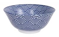 Tokyo Design Studio Blau / Weiß Schüssel Wellen - Nippon Blau - 15,2 x 6,7 cm 500 ml